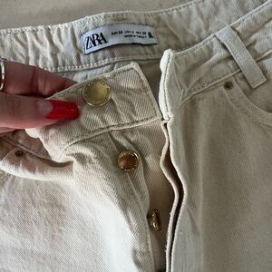 Zara Ivory jeans